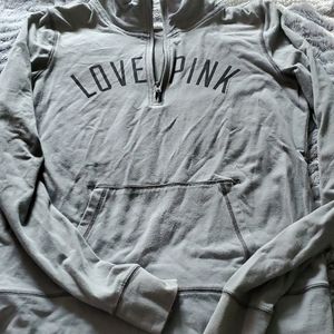 Pink quarter zip sweatshirt
